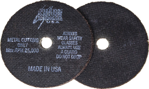 PG107 - CUT-OFF WHEELS 3" X 1/32" X 3/8", 54 GRIT (OLD 26-10) - PACK OF 10