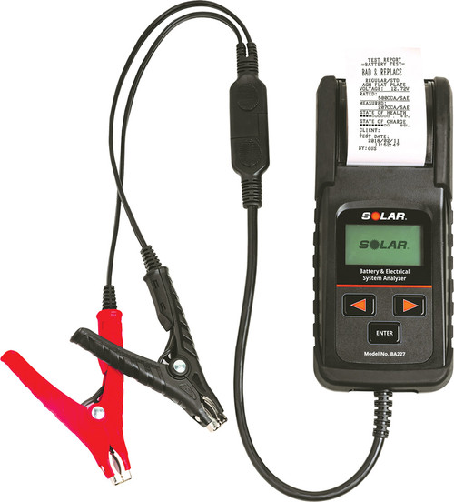 PG404 - TESTEUR DE BATTERIE NUMÉRIQUE 12V ET SYSTÈME ÉLECTRIQUE AVEC IMPRIMANTE INTÉGRÉE, 100-1400 CCA