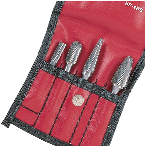 PG110 - SPASP4BS 4 PC 1/4" SHANK CARBIDE BURR SET