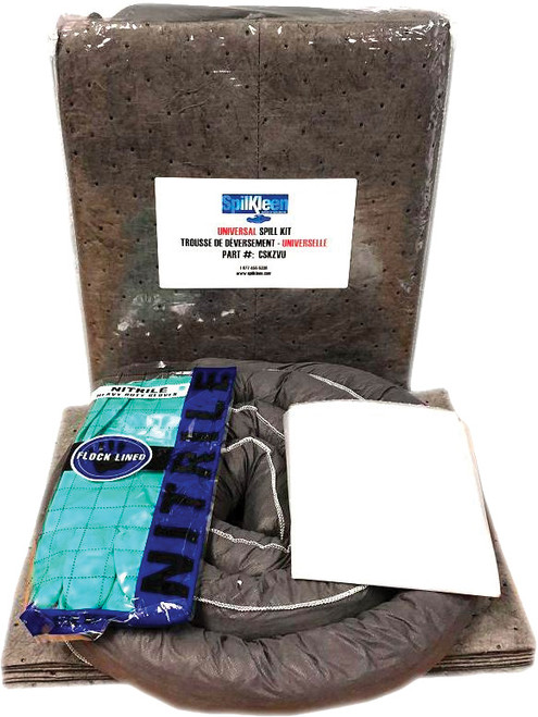 PG290 - KIT UNIVERSEL ÉCONOMIQUE POUR DÉVERSEMENT DANS UN SAC ZIPPÉ, CAPACITÉ DE 5 GALLONS