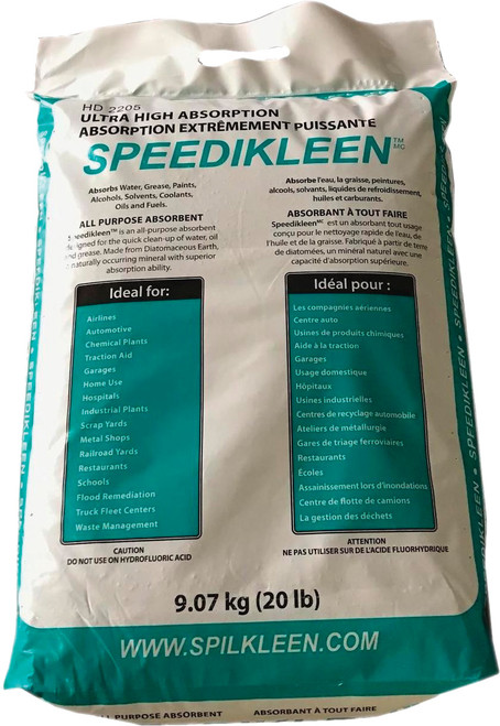 PG293 - SPEEDIKLEENMC ABSORBANT D'HUILE TOUT USAGE DE PREMIÈRE QUALITÉ, SAC DE 9 kg