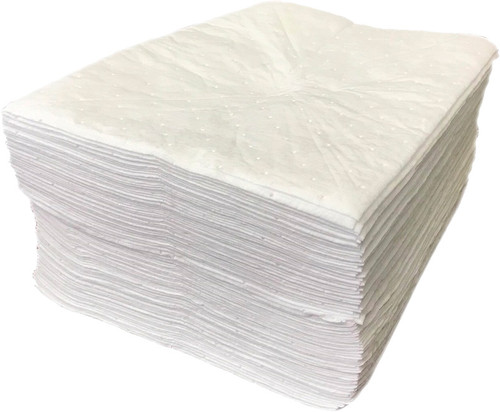 PG290 - TAMPONS LÉGERS ABSORBANTS UNIQUEMENT À L’HUILE, BLANCS, 15 » X 18 », 100/EMBALLAGE