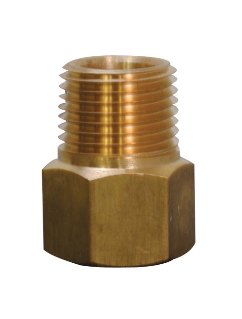 ADAPTER, EXT, 3/8", NPT, BRASS