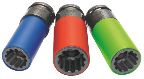 3 Piece SplinePlus Socket Set, 17mm, 19mm, 21mm