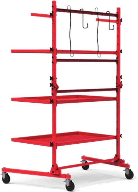 PG302 - 396 LBS CAPACITY PROFESSIONAL CUSTOMIZABLE FOLDING PARTS CART, ADJUSTABLE FROM 29.7"-45.7"
