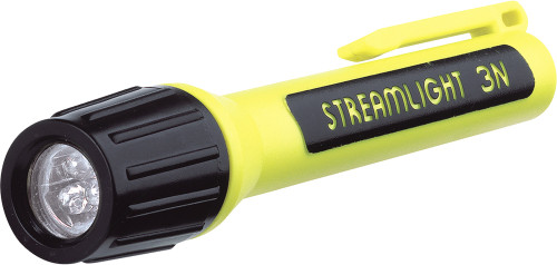 PG35 - LAMPE DE POCHE À DEL PROPOLYMÈRE 3N, PILES ALCALINES - JAUNE