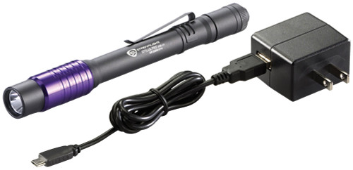 PG418 - STYLUS PRO® USB RECHARGEABLE UV PENLIGHT, 120V AC ADAPTER, USB CORD, HOLSTER