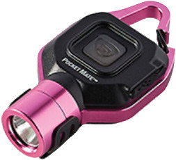 PG418 - LAMPE USB COMPACTE MAINS LIBRES™ POCKET MATE AVEC PORTE-CLÉS ET PINCE, 325 LUMENS, INCLUT UN CORDON USB – ROSE