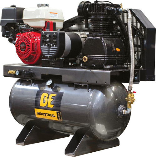 PG103 - 13 HP, 30 GAL., 2-STAGE, ELECTRIC START, 2 IN 1 HORIZ. COMPRESSOR/4000W GENERATOR COMBO