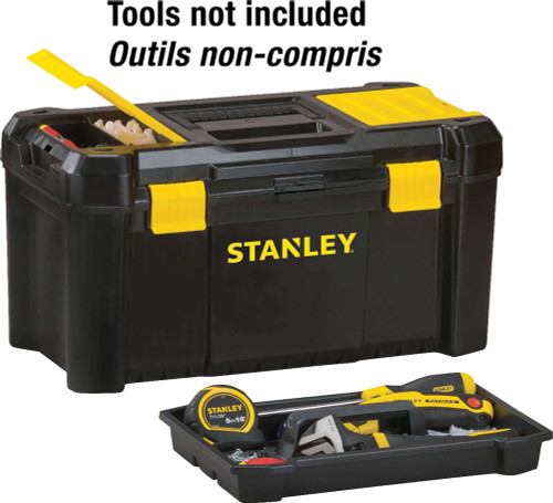 PG213 - BOÎTE À OUTILS ESSENTIELLE™ DE 19 » AVEC ORGANISATEUR SUPÉRIEUR ET PLATEAU À OUTILS AMOVIBLE, 19 » X 10 » X 9,9 »