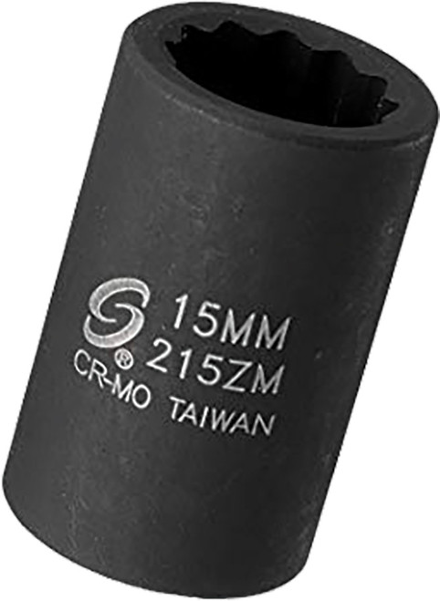 PG152 - 1/2" DR. 15MM 12 PT IMPACT SOCKET