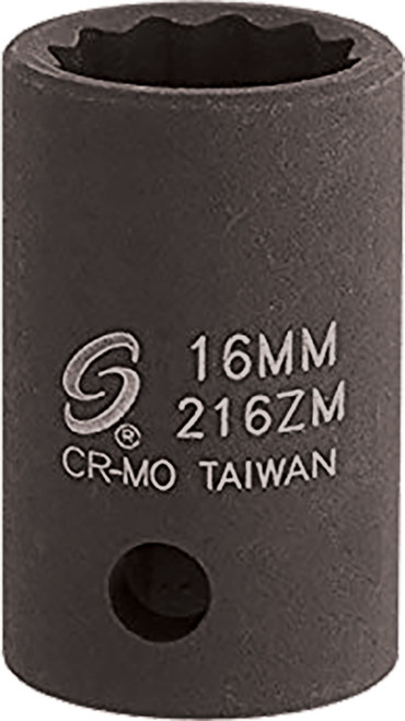 PG145 - DR. 1/2" DR. 12 PT. 16 MM DOUILLE À IMPACT