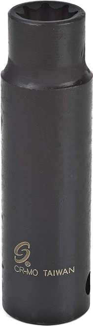 PG152 - 1/2" DRIVE, 8 POINT, 9/16" INDIVIDUAL IMPACT SOCKET