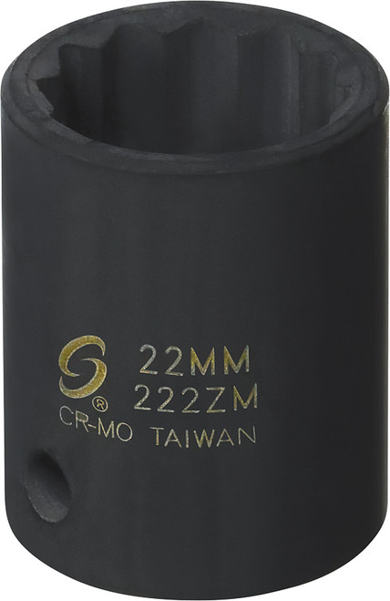 PG138 - 1/2" DR. 22MM 12-POINT IMPACT SOCKET