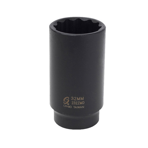 1/2" Dr. 32mm 12 Point Deep Impact Socket