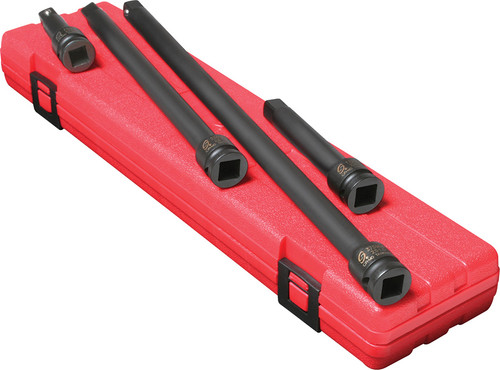 PG156 - 4 pièces, PRISE 1/2" ENSEMBLE DE rallonges à impact (3 po, 5 po, 10 po, 15 po)