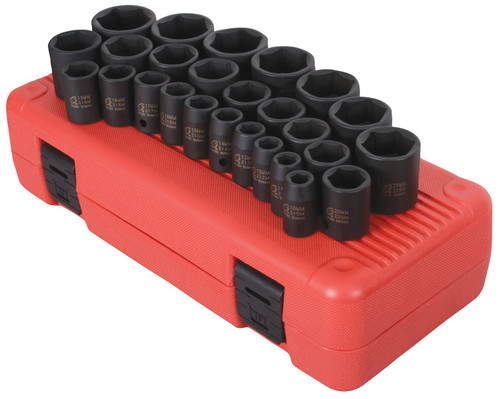 PG148 - 26-PC 1/2" DR. METRIC IMPACT SOCKET SET