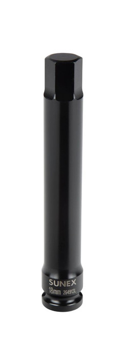 1/2" Dr Impact Hex Socket 6inch long 18MM