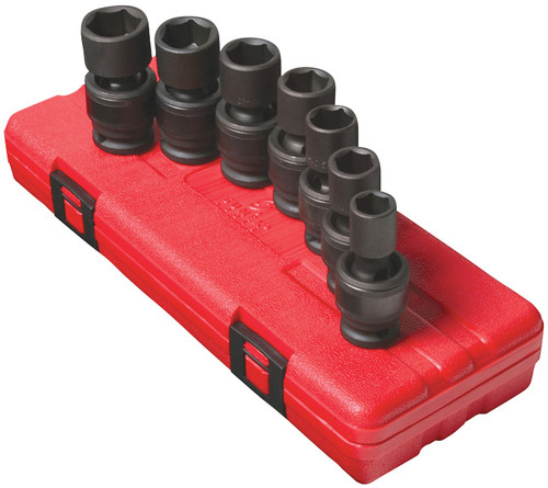 PG151 - 7-PC 1/2" DR. METRIC UNIVERSAL IMPACT SOCKET SET