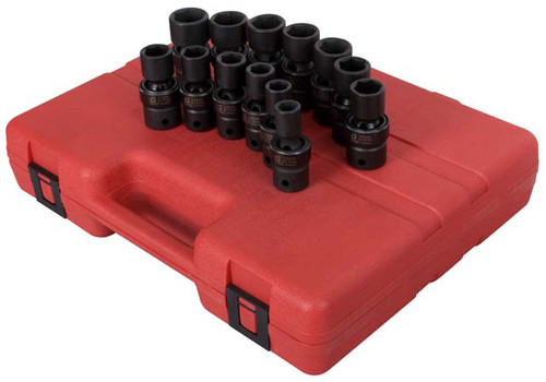 13pc 1/2" Dr. Metric Universal Impact Socket Set