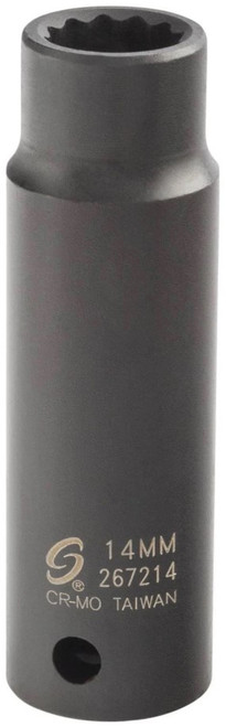 1/2" Dr. 14mm 12-Point Deep Impact Socket