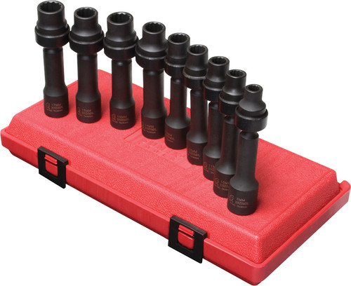 PG144 - JEU DE DOUILLES DE TRANSMISSION MÉTRIQUE 1/2 » DR. 9-PC 1/2 »