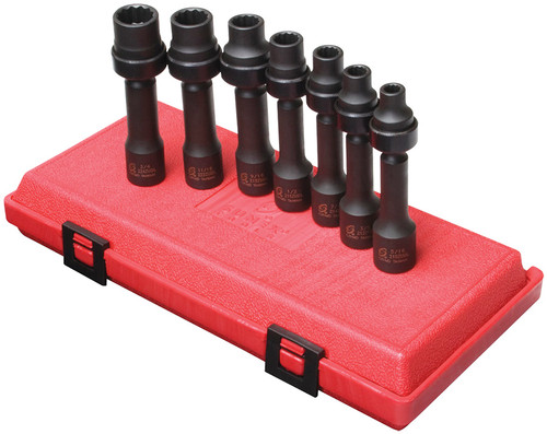 PG144 - 7-PC 1/2" DR. SAE 12PT DRIVELINE SOCKET SET