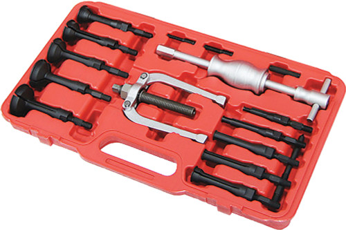 PG225 - 16-PC BLIND HOLE BEARING PULLER AND SLIDE HAMMER SET