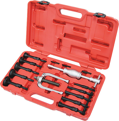 PG220 - 16-PC BLIND HOLE BEARING PULLER AND SLIDE HAMMER SET