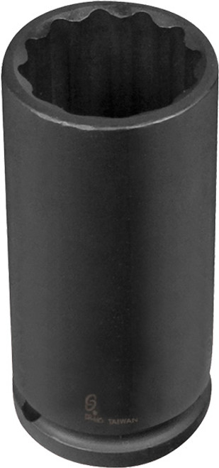 1/2" DR. 12 PT. 38MM DEEP SPINDLE NUT IMPACT SOCKET