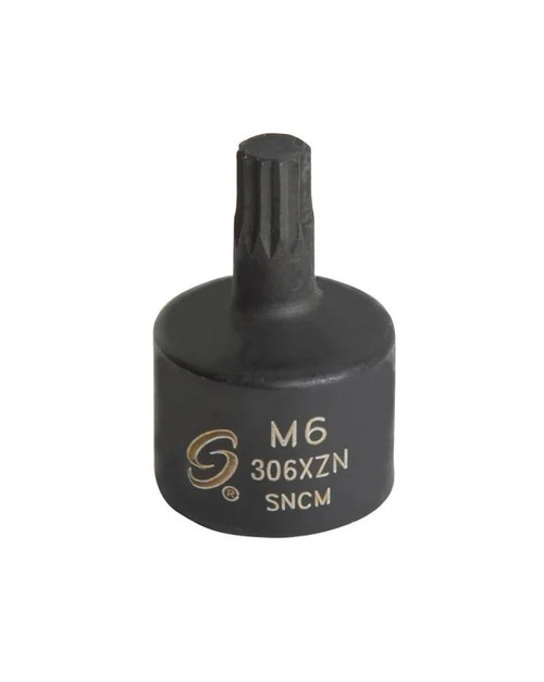 3/8" Dr. M6 Stubby Triple Carré Impact Socket