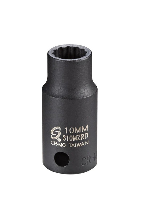 3/8" Dr. 10mm 12pt Semi-Deep Impact Socket