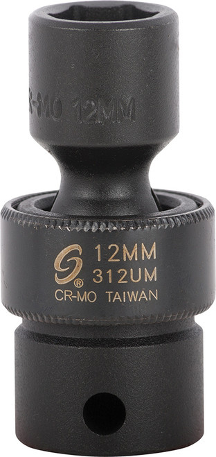PG152 - DR. 3/8" DR. 12MM DOUILLE À CHOCS UNIVERSELLE