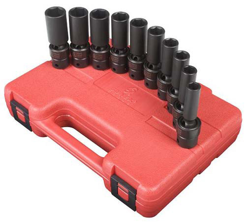 3/8" Dr. Métrique Universal Deep Impact Socket Set