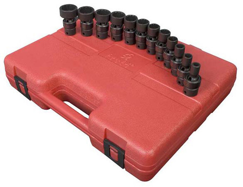 12 Pc. 3/8" Dr. 12 Pt. SAE Universal Impact Socket Set