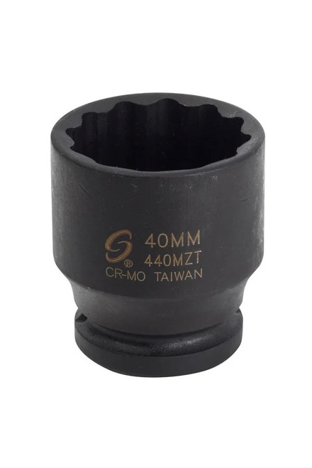 3/4" Dr. 40mm 12-Point Thin Wall Impact Socket - 440MZT
