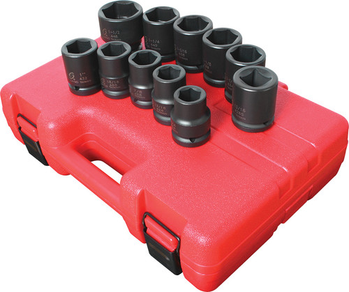 PG141 - JEU DE DOUILLES D’IMPACT POUR CAMIONS DR. SAE DE 11 PIÈCES 3/4"