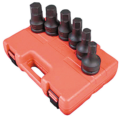 PG160 - ENSEMBLE DE PILOTES HEXAGONAUX DR SAE 1" DE 6 PIÈCES