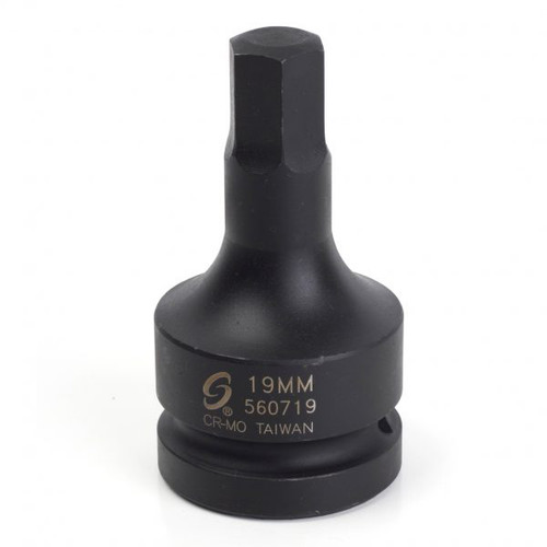 1" Dr Hex Pilote Socket 19MM