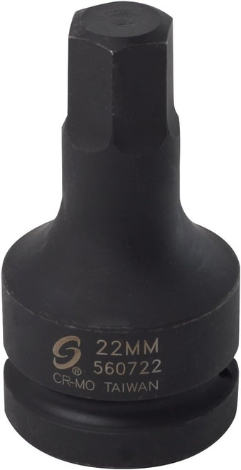 1" Dr Hex Pilote Socket 22MM