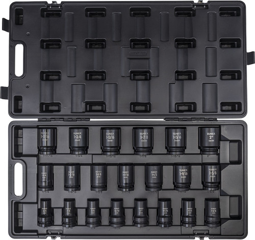 PG150 - 21-PC 1" DRIVE SAE DEEP IMPACT SOCKET SET