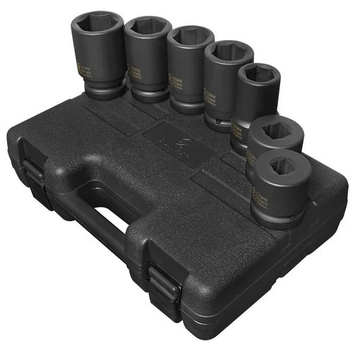 1" Dr. Metric Deep Impact Socket Set