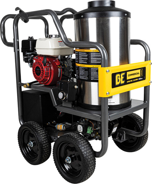 PG259 - 2,700 PSI - 2.8 GPM HOT WATER PRESSURE WASHER WITH HONDA GX200 ENGINE AND GENERAL TRIPLEX PUMP