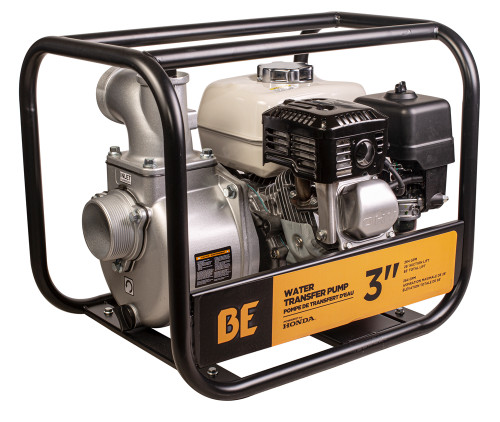 PG247 - POMPE DE TRANSFERT D’EAU DE 3" AVEC MOTEUR HONDA GX200, 264 GPM