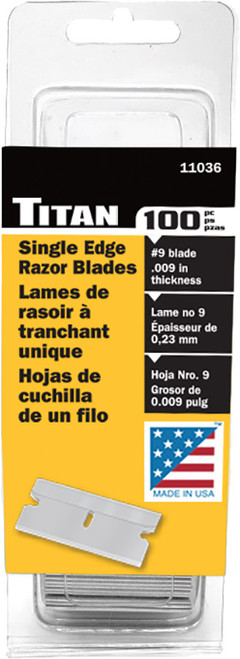 PG133 - 100-PC #9 LAMES DE RASOIR STANDARD À UN SEUL TRANCHANT