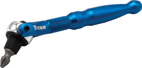 PG134 - 4" LONG 1/4" DRIVE ALUMINUM SWIVEL HEAD 90-TOOTH MICRO BIT DRIVER, MAGNETIC BIT RETENTION, INCLUDES PH2 BIT