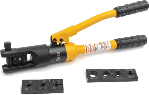PG180 - SERTISSEUR HYDRAULIQUE À HAUTE CAPACITÉ AVEC 8 JEUX DE DIE