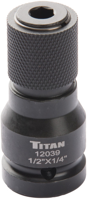 PG184 - 1/2 IN. SQUARE DR. TO 1/4 IN. HEX DR. QUICK CHANGE IMPACT ADAPTER