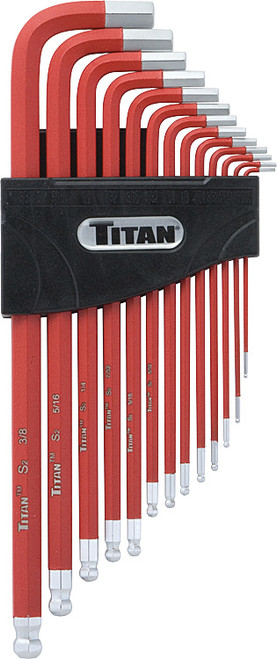 PG167 - 13 PC. EXTRA LONG SAE NON SLIP HEX KEY SET