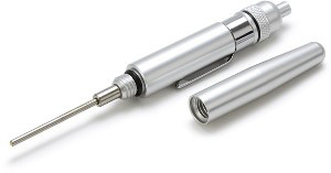 PG278 - HUILEUSE À AIGUILLES EN ACIER DE PRÉCISION AVEC DISTRIBUTION PAR BOUTON-POUSSOIR, AEL DE 5-5/8", VOLUME DE 15 MM